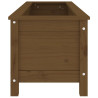 Canteiro elevado jardim 119.5x40x39cm pinho maciço castanho-mel 5