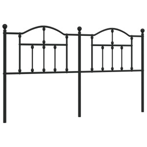 Cabeceira de cama 160 cm metal preto H