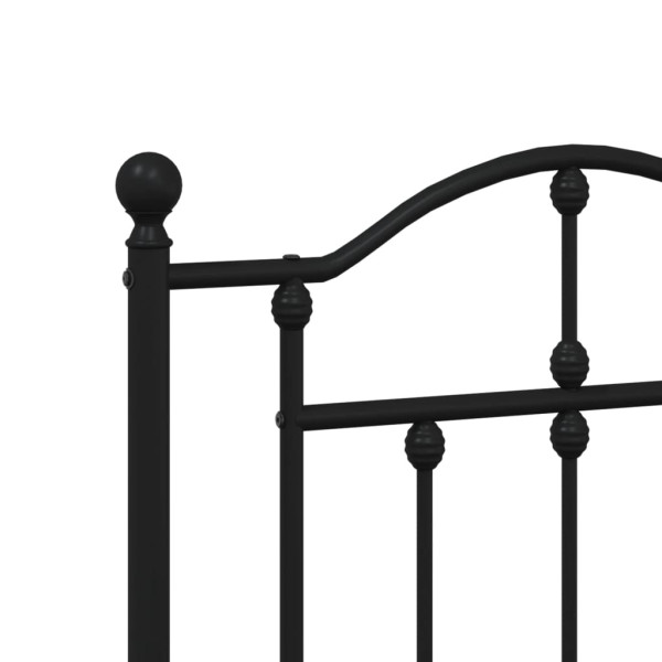 Cabeceira de cama 160 cm metal preto M 5