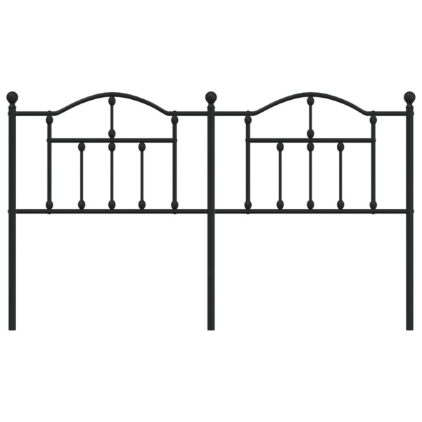Cabeceira de cama 180 cm metal preto M 3