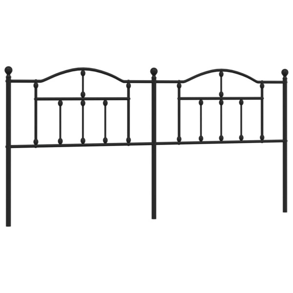 Cabeceira de cama 193 cm metal preto M 2