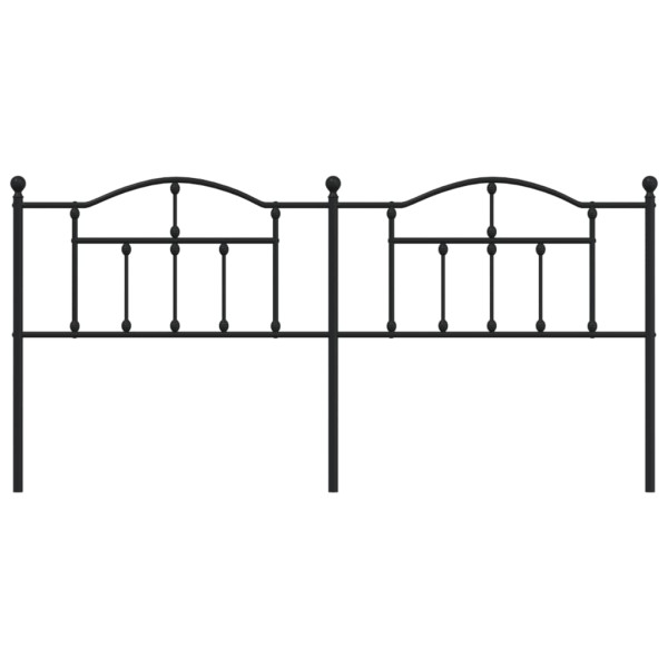 Cabeceira de cama 193 cm metal preto M 3