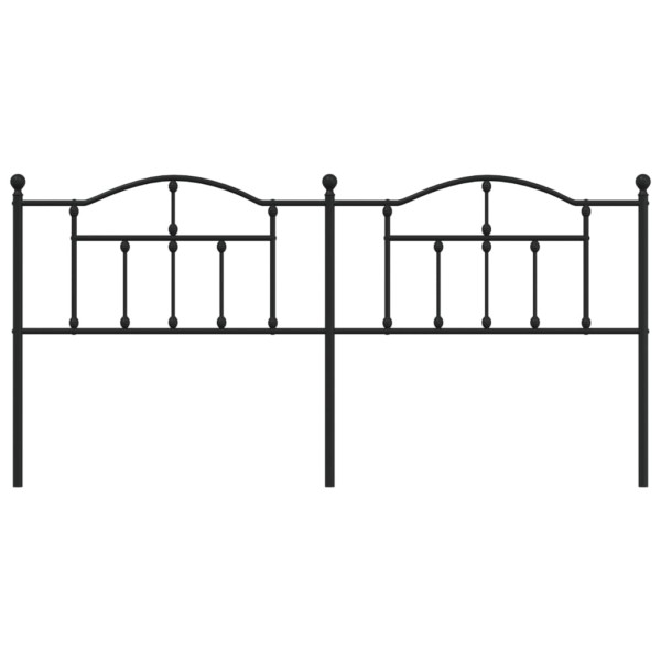 Cabeceira de cama 200 cm metal preto M 3