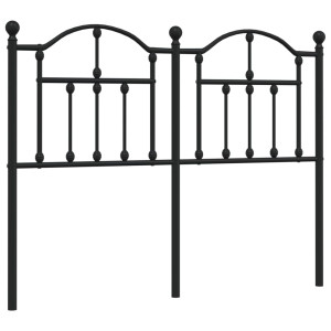 Cabeceira de cama 120 cm metal preto H