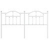 Cabeceira de cama 180 cm metal branco 3