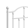 Cabeceira de cama 180 cm metal branco 5