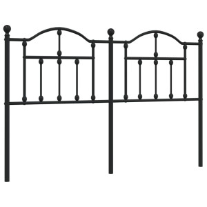 Cabeceira de cama 140 cm metal preto H