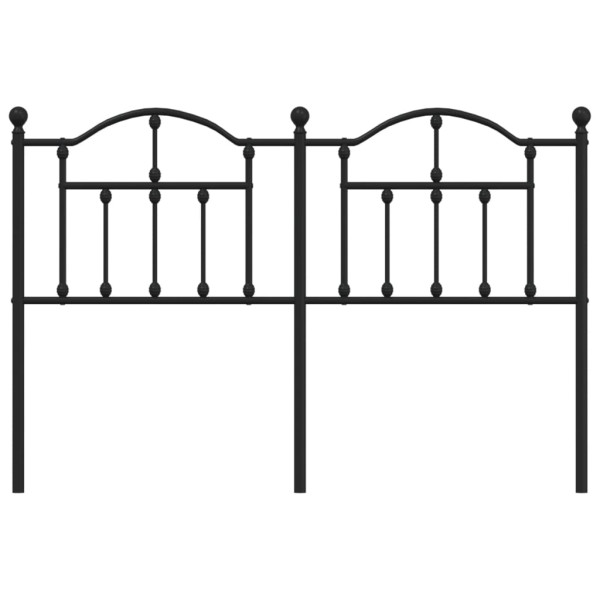 Cabecero de metal negro 135 cm M 3