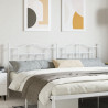 Cabeceira de cama 193 cm metal branco 1