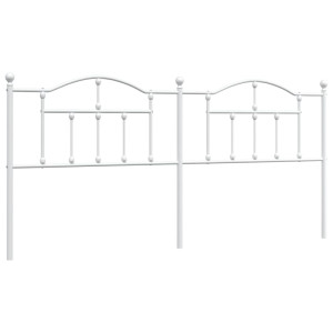 Cabeceira de cama 193 cm metal branco H
