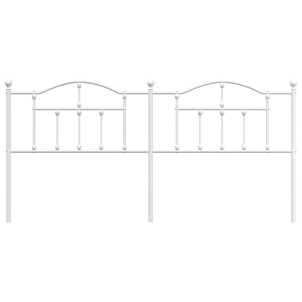 Cabecero de metal blanco 193 cm M 3