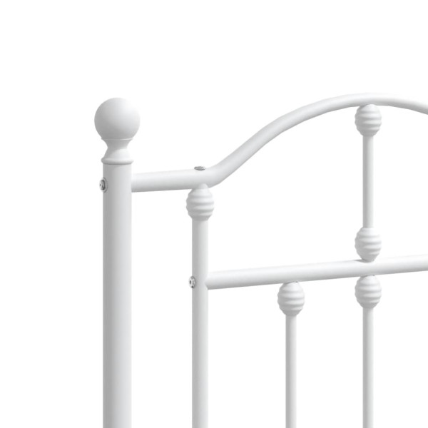 Cabeceira de cama 193 cm metal branco M 5