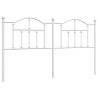 Cabeceira de cama 160 cm metal branco 2