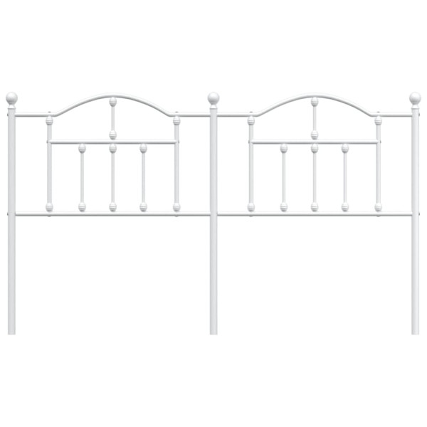 Cabecero de metal blanco 160 cm M 3