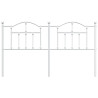 Cabecero de metal blanco 160 cm 3
