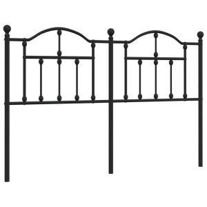 Cabeceira de cama 150 cm metal preto H