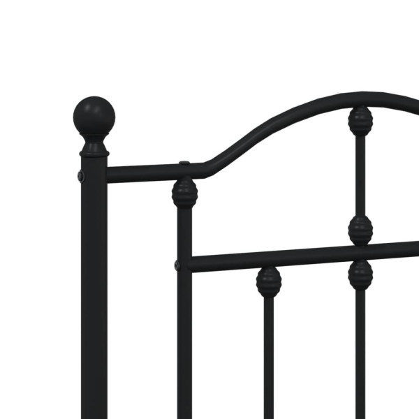 Cabeceira de cama 150 cm metal preto M 5