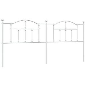 Cabeceira de cama 200 cm metal branco H