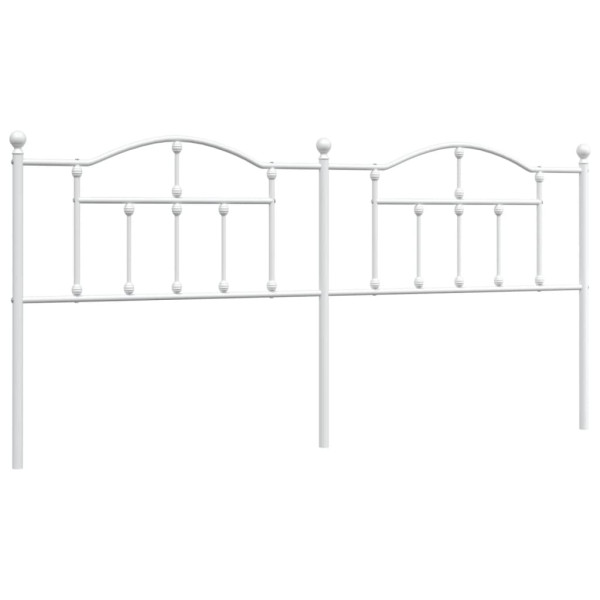 Cabeceira de cama 200 cm metal branco M 2