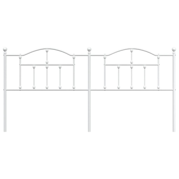 Cabecero de metal blanco 200 cm M 3