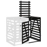 Extensión para cobertizo de cubos de basura madera pino negro 5
