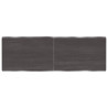 Tablero mesa madera tratada roble borde natural gris 120x40x4cm 1