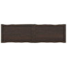 Tablero mesa madera tratada roble borde natural gris 140x40x6cm 3