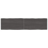 Tablero mesa madera tratada roble borde natural gris 160x40x4cm 1
