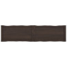 Tablero mesa madera tratada roble borde natural gris 160x40x4cm 3