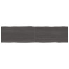 Tablero mesa madera tratada roble borde natural gris 160x40x6cm 1
