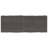 Tablero mesa madera tratada roble borde natural gris 160x60x6cm 1