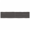 Tablero mesa madera tratada roble borde natural gris 180x40x6cm 1