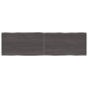 Tablero mesa madera tratada roble borde natural gris 180x50x4cm 1