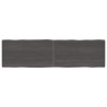 Tablero mesa madera tratada roble borde natural gris 180x50x6cm 1