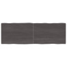 Tablero mesa madera tratada roble borde natural gris 180x60x4cm 1