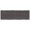 Tablero mesa madera tratada roble borde natural gris 180x60x6cm 1
