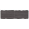 Tablero mesa madera tratada roble borde natural gris 200x60x4cm 1