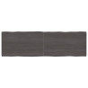 Tablero mesa madera tratada roble borde natural gris 200x60x6cm 1