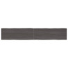 Tablero mesa madera tratada roble borde natural gris 220x40x4cm 1
