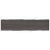 Tablero mesa madera tratada roble borde natural gris 220x50x4cm 1