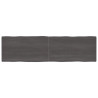 Tablero mesa madera tratada roble borde natural gris 220x60x4cm 1