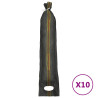 Sacos de arena 10 unidades HDPE verde oscuro 103x25 cm 2