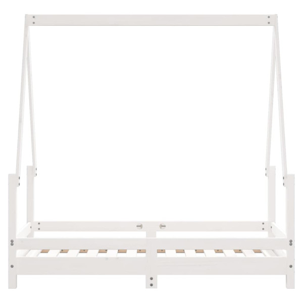 Estrutura de cama infantil 70x140 cm pinho maciço branco M 5