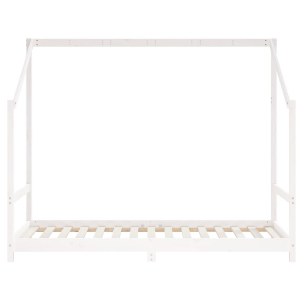 Estrutura de cama infantil 90x190 cm pinho maciço branco M 4