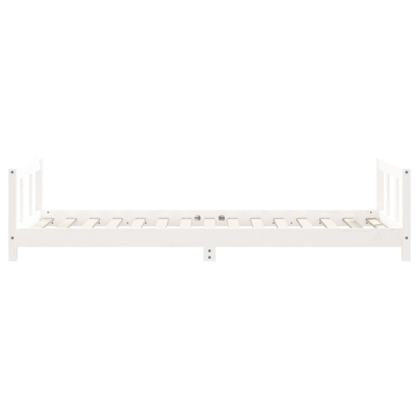 Estructura de cama para niños madera de pino blanco 90x190 cm M 5