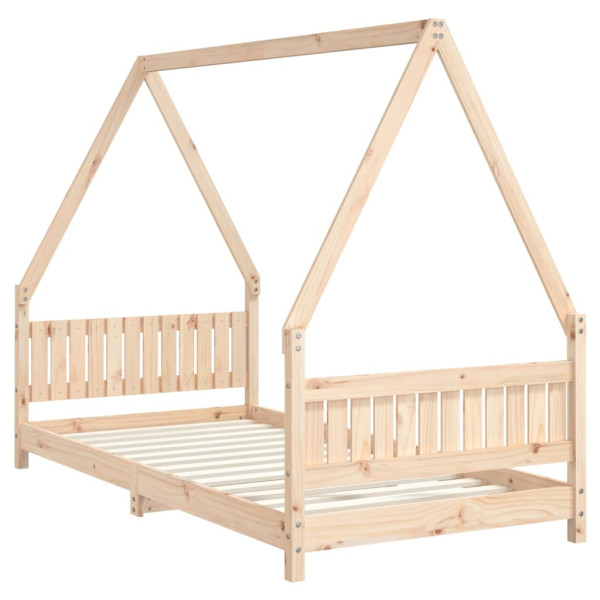 Estrutura de cama infantil 90x190 cm madeira de pinho maciça M 3
