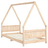 Estrutura de cama infantil 90x190 cm madeira de pinho maciça 3