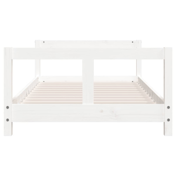 Estrutura de cama infantil 80x160 cm pinho maciço branco M 4