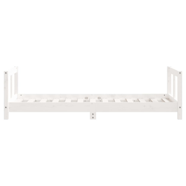 Estrutura de cama infantil 80x160 cm pinho maciço branco M 5