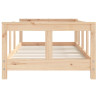 Estructura de cama para niños madera maciza de pino 70x140 cm 4